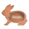 Custom Wooden Piggy Bank, Creative Animal Shape Piggy Bank, Personalized Desktop Home Decorations, Birthdays Christams Gifts for Boys and Girls (Rabbit) view 1