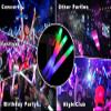 100 LED Foam Sticks Bulk - Multi Color with 3 Flashing Modes - Glow in The Dark Party Supplies view 3