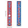 Baseball Party Decorations Baseball Themed Birthday Porch Sign Welcome Door Hanging Banner Baseball Sports Porch Sign for Boy Kid Teenager Baby Shower Baseball Birthday Party Supplies 71 x 12 Inches view 2