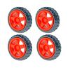 4PCS 65mm TT Motor Wheels Smart Car Chassis Robot Remote Control Car Wheels (Red) view 1