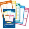 GRANDLMOON 5 Portable Travel Game Activities Pad On The Go Plane Trip Pen Pencil and Paper Game for Kids 6 x 9-inches (75 Sheets) view 1