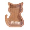 Custom Wooden Piggy Bank, Creative Animal Shape Piggy Bank, Personalized Desktop Home Decorations, Birthdays Christams Gifts for Boys and Girls (Cat) view 1