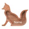 Custom Wooden Piggy Bank, Creative Animal Shape Piggy Bank, Personalized Desktop Home Decorations, Birthdays Christams Gifts for Boys and Girls (Fox) view 1