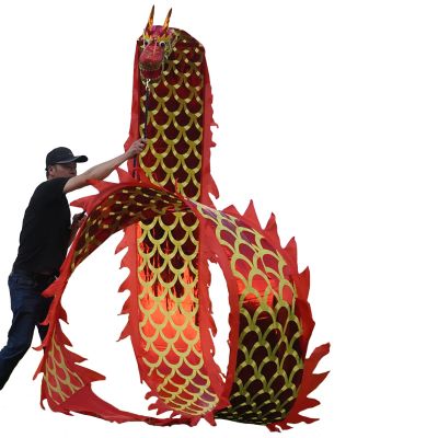 10m / 8m Long Fitness Dragon Dance Flow Ribbon Throw Streamer, for Youth Grown-Up Adults Elderly, Chinese Traditional Folk Exercise Equipment (Color : B, Size : 10m/33ft)