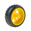 4PCS 65mm TT Motor Wheels Smart Car Chassis Robot Remote Control Car Wheels (Yellow) view 2