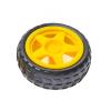 4PCS 65mm TT Motor Wheels Smart Car Chassis Robot Remote Control Car Wheels (Yellow) view 3