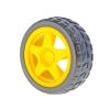 4PCS 65mm TT Motor Wheels Smart Car Chassis Robot Remote Control Car Wheels (Yellow) view 4