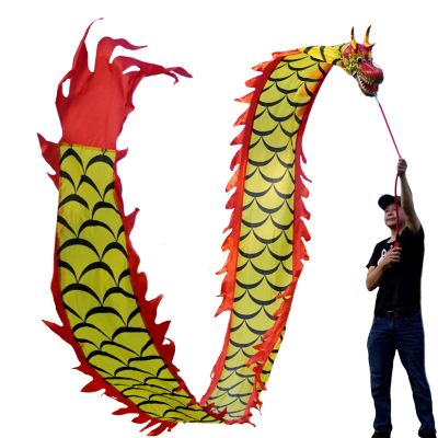 10m / 8m Long Fitness Dragon Dance Flow Ribbon Throw Streamer, for Youth Grown-Up Adults Elderly, Chinese Traditional Folk Exercise Equipment (Color : A, Size : 10m/33ft)