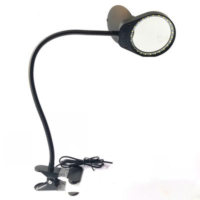 ZTBH Microscope Accessories Kit 3X/10X 10X/15X Portable Magnifier Clamp Type with 26 LED Light Illumination Microscope Slides (Magnification : 3X-10X)