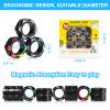12Pcs Magnetic Rings Fidget Toys Pack, Magnets Finger Spinner for ADHD Stress Relief, Tire Style Magical Fidget Rings for Training Relieves Autism Anxiety, Great Idea Gift for Adults Teens Kids view 2