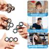 12Pcs Magnetic Rings Fidget Toys Pack, Magnets Finger Spinner for ADHD Stress Relief, Tire Style Magical Fidget Rings for Training Relieves Autism Anxiety, Great Idea Gift for Adults Teens Kids view 4