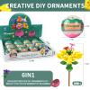 auryee 12 Pack Filled Eggs with 157 Pcs DIY Flower Garden Building Blocks for Party Favors, Easter Egg Hunt, Classroom Events - Educational Activity Toy for Girls 6+ Years Old view 4