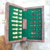 Brown Personalized Engraved Wooden Chess Board Set Folding Chess Size 8 Inch Approx. Solid Wood Chess Set, Chess Board & Chess Pieces view 3