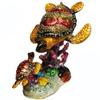 Sea Turtle & Baby Jeweled Trinket Box with Austrian Crystals view 3