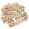 MYYZMY 300 Pcs Wood Letter Tiles, Wooden Tiles for Crafts, DIY Wood Gift Decoration Making Alphabet Coasters view 1