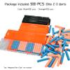 lififun 500-Dart Refill Pack Foam Darts Compatible with Nerf N-Strike Elite & Elite 2.0 for All Blasters That Use Elite Darts Blue & Orange view 3