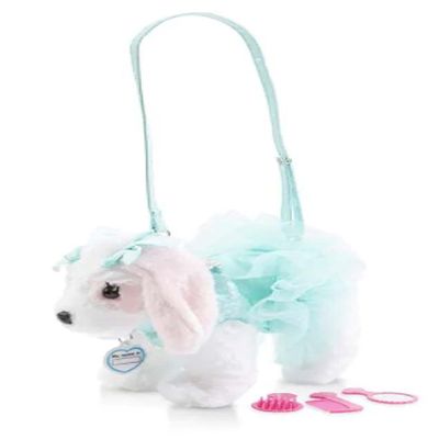 Super Cute Poochie Plush Purse with Ruby a King Charles Cavalier