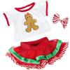 Teddy Mountain NY Gingerbread Outfit Teddy Bear Clothes Outfit Fits Most 15 - 17" Build-a-Bear, Vermont Teddy Bears, and Make Your Own Stuffed Animals view 1