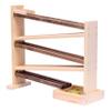 AmishToyBox.com Marble Roller Racetrack Wooden Toy - CPSIA-Approved Finish - Pack of Marbles Included (Walnut/Natural Finish) view 2