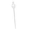 AMLESO Crystal Scepter Pageant Costume Props Wedding Pageant Princess Handheld Props Scepter for Pageant Festival, Silver view 1