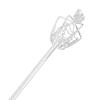 AMLESO Crystal Scepter Pageant Costume Props Wedding Pageant Princess Handheld Props Scepter for Pageant Festival, Silver view 4
