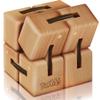 BunMo Wooden Fidget Cube  Beechwood Infinity Cube Fidget Toy, Larger One Pack  Smooth Folding Pocket Fidget, Natural Wood Sensory Cube for Desk or Travel view 1