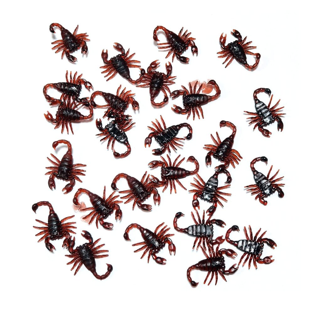 davidamy's gift Prank Toy Scary Trick Scorpions Toy April Fool Day Halloween Party Halloween Screaming Jokes Prank Toy (25 Scorpions)