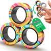 BunMo Magnetic Rings Multicolored  Improved N45 Grade Magnets, BPA-Free, Compact & Quiet Fidget Toy for Adults & Teens, Portable Handheld Toy for Office, School, & Travel view 1