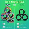 BunMo Magnetic Rings Multicolored  Improved N45 Grade Magnets, BPA-Free, Compact & Quiet Fidget Toy for Adults & Teens, Portable Handheld Toy for Office, School, & Travel view 3