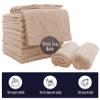 16 Pack Baby Washcloths - 10x10 Inch, Coral Fleece - Extra Absorbent and Soft Wash Clothes for Newborns, Infants and Toddlers - Suitable for Sensitive Skin and New Born - Baby Shower - Brown view 2