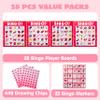JOYIN 28 Players Valentine's Day Bingo Set, Game Cards for Kids School Classroom Party Supplies, Family Activity view 2
