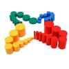 Montessori Wooden Knobless Color Cylinder Blocks, Baby Games Stacked Arrangement Block, Stacking Toys for Toddler 1-3 Activities, Educational Toys (Set of 4) view 4