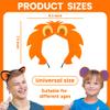 12 Pcs Animal Ears Wildlife Headbands Wild One Birthday Animal Hair Hoops Safari Photo Booth Props Jungle Party Hats for Adults Safari Party Favors for Kids Halloween Cosplay Party Accessories view 3