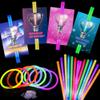 UMEELR 50 Pcs Glow Sticks with 24 Pcs Valentines Day Gift Cards, Happy Valentines Day Gifts Sets, Valentine Exchange, Valentine Prize Party Favor Supplies view 1