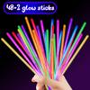 UMEELR 50 Pcs Glow Sticks with 24 Pcs Valentines Day Gift Cards, Happy Valentines Day Gifts Sets, Valentine Exchange, Valentine Prize Party Favor Supplies view 2