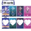 UMEELR 50 Pcs Glow Sticks with 24 Pcs Valentines Day Gift Cards, Happy Valentines Day Gifts Sets, Valentine Exchange, Valentine Prize Party Favor Supplies view 4