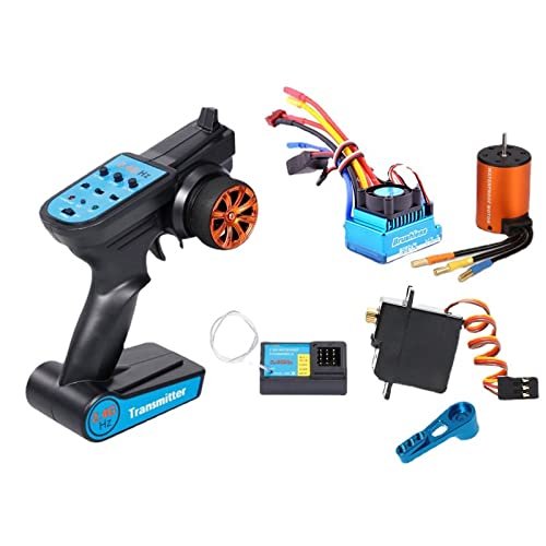 120A brushless Motor esc Remote Control Transmitter ReceiverFit for Wltoys XKS 144001 1/14 RC Cars.