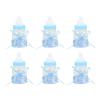 24pcs Mini Candy Baby Bottle Favors, Feeding Bottle Candy Box Fillable Candy Bottle for Newborn Baby Birthday Party Decoration(Blue) view 3