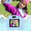 Upgrade Kids Selfie Camera, Children Camera 1080P 2 Inch HD Digital Video Camcorder, Christmas Birthday Gift for Toddler Age 3-9 Years Old Boys Girls Electronic Mini Camera Best Preschool Toys (Blue) view 3