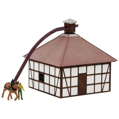 FALLER 130582 HO Scale Rahden Horse-Driven Mill - Laser-Cut Kit - 14 x 8.5 x 9cm