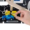 Theo Klein Michelin Car Service Mechanic Station Kids Wooden Toy Playset with 1 Play Car, Screwdriver, and Tires for Ages 3 and Up view 4