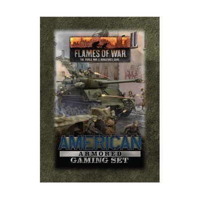 WWII Flames of War: American Armored Gaming Set
