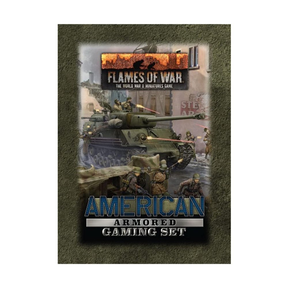 WWII Flames of War: American Armored Gaming Set