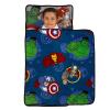 Disney Marvel Avengers Fight The Foes Blue, Red, Green Hulk, Iron Man, Thor, Captain America Preschool Toddler Nap Mat view 2