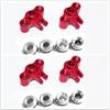 for 1/16 Mini E REVO Summit Slash Rally 7034-4PCS Set Aluminum Front + Rear Knuckle Arm Red view 1