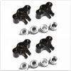 for 1/16 Mini E REVO Summit Slash Rally 7034-4PCS Set Aluminum Front + Rear Knuckle Arm Black view 1