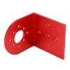 RC Motor Base, Aluminum Alloy L Shape Brushless Motor Mount Suitable for Motors with 25mm or 30mm Hole Distance (red) view 1