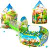 PigPigPen 3pc Dinosaur Play Tent for Kids, Baby Ball Pit, Crawl Tunnel, Castle Tents for Toddlers, Children Indoor & Outdoor Playhouse Toys, Perfect Kids Gifts view 1