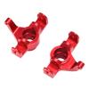 RC Car Front Steering Shell, 2Pcs Aluminum Spare Parts, RC Steering Component, Red for 1/16 Scale Hobbyists, Racing Enthusiasts view 3