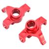 RC Car Front Steering Shell, 2Pcs Aluminum Spare Parts, RC Steering Component, Red for 1/16 Scale Hobbyists, Racing Enthusiasts view 4